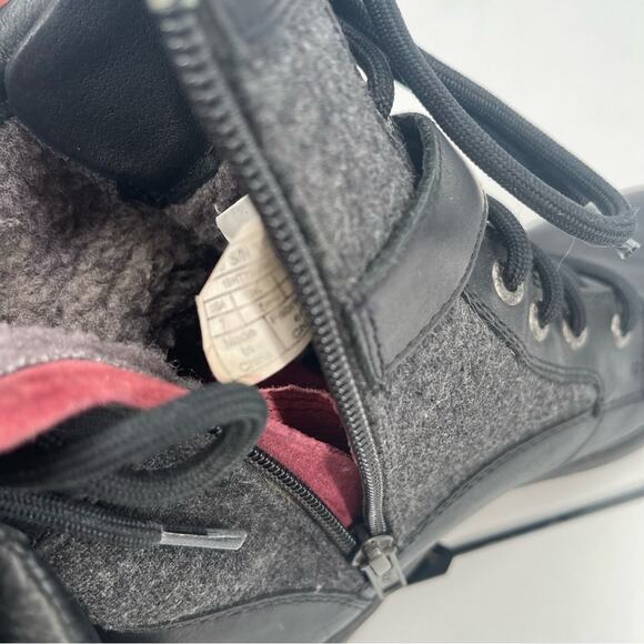 UGG Boots Size 7 Kesey Waterproof Leather Lace Up Zip Winter Buckle Wool Outdoor - Picture 9 of 13